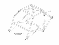 Kit d'arceau FORD Escort MK2 Classic T45. Certifié FIA / MSUK