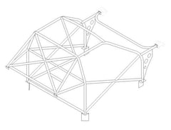 HONDA Integra 'R' DC2 International Multipoint CDS roll cage kit. FIA Certificated