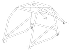 Kit d'arceau de sécurité MG MGB Historic T45. MS UK conforme à l'annexe K