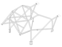 MITSUBISHI Lancer EVO 4 International Multipoint T45 roll cage kit. FIA Certificated
