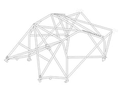 RENAULT Clio Mk1 International Multipoint T45 roll cage kit. Certifié FIA