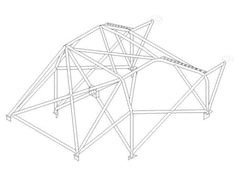 ROVER 25 International Multipoint T45 roll cage kit. FIA Certificated