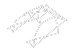 TOYOTA MR2 Mk3 00-07 Multipoint T45 roll cage kit. MS UK Compliant