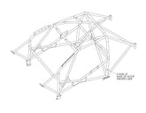 VOLKSWAGEN Golf Mk7 Multipoint T45 kit jaula antivuelco Certificada FIA