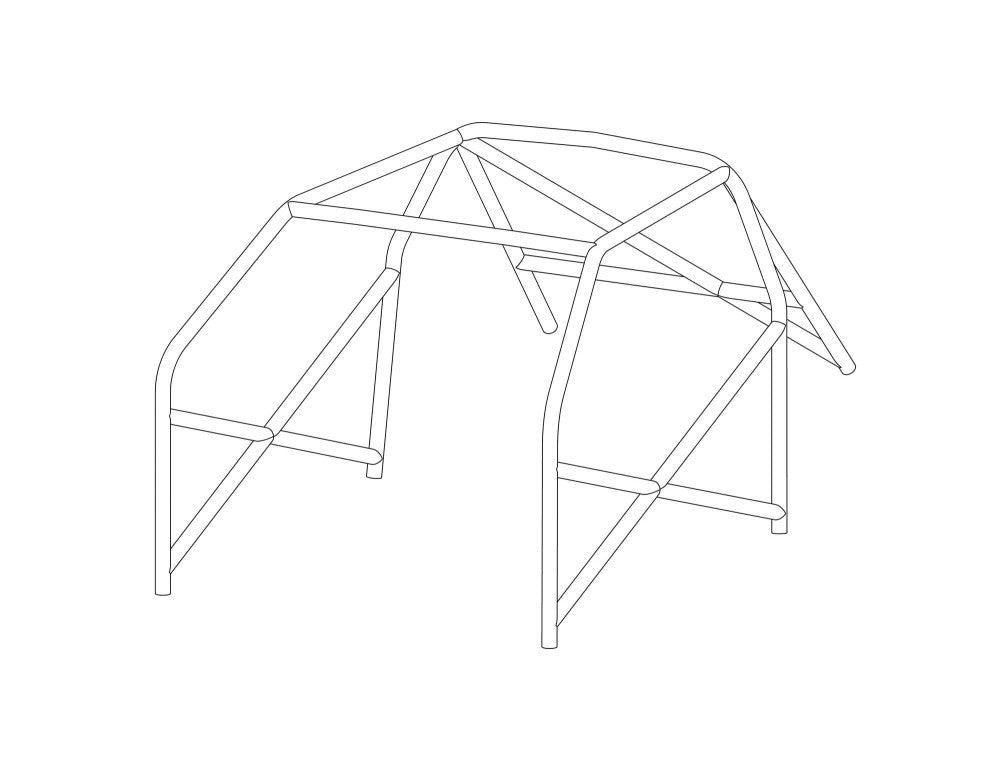 AUDI TT MK1 Bolt-in T45 roll cage MS UK Compliant