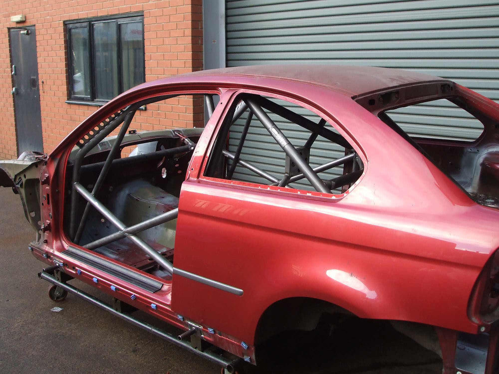 BMW E46 Compact International Multipoint T45 roll cage kit. FIA Certificated