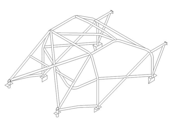 CITROEN Saxo International Kit d'arceau CDS multipoints. Certifié FIA