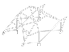 CITROEN ZX International Multipoint T45 roll cage kit. Certifié FIA