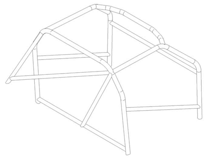 FERRARI 308 GT4 Historic T45 roll cage kit. MS UK Compliant to Appendix K