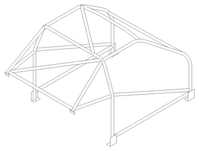 FORD Anglia Historic CDS roll cage kit. MS UK Compliant to Appendix K