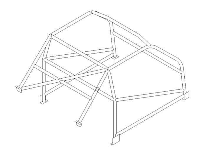 FORD Classic Capri Historic T45 roll cage kit. MS UK Compliant to Appendix K
