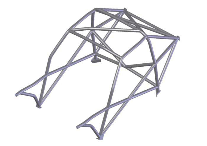 FORD Escort Mk1 International Multipoint T45 roll cage kit. FIA Certificated