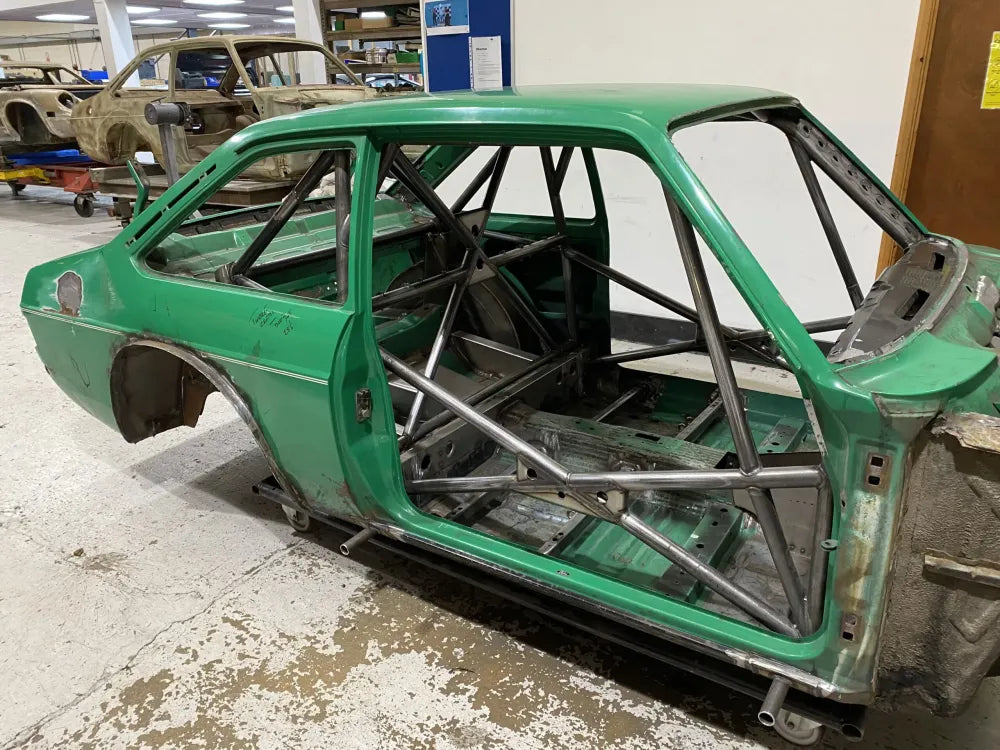 FORD Escort Mk2 2020 Spec Multipoint T45 roll cage kit. FIA/MSUK Certificated