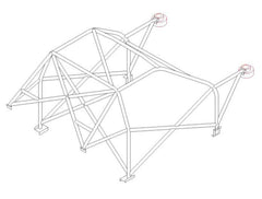 FORD Fiesta Mk3/4 International Multipoint T45 roll cage kit. FIA Certificated