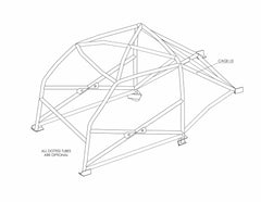 FORD Mustang International Historic T45 roll cage kit. FIA Certificated