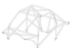 FORD Sierra Cosworth 'Factory Style' Multipoint 25CrMo4 roll cage kit