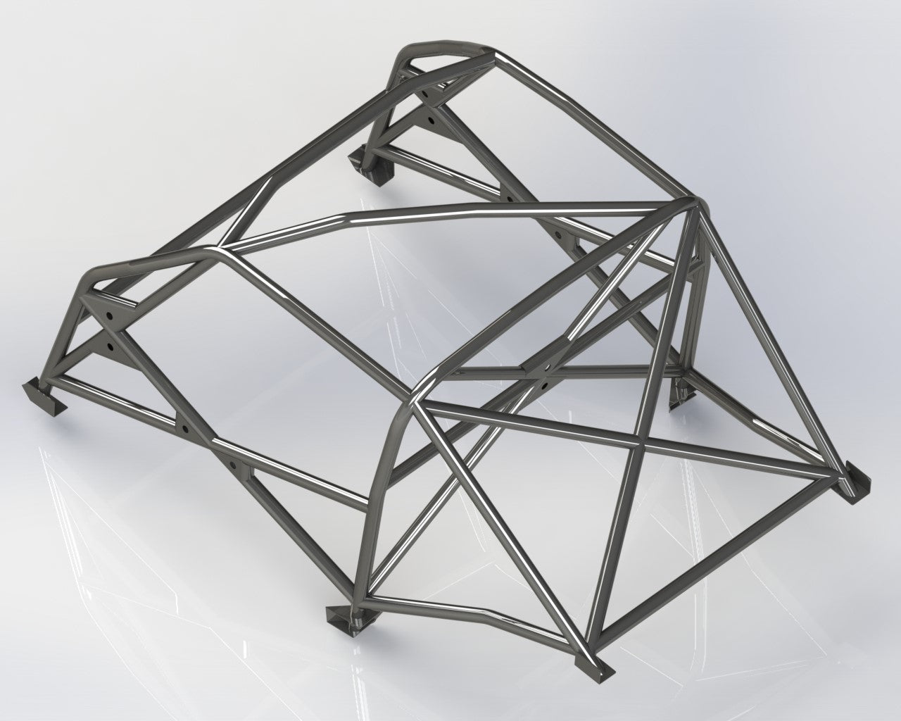 FORD Mustang Notchback T45 roll cage kit. FIA Certificated