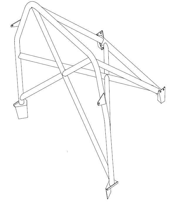 HONDA Civic inc Type R EK4 Bolt-in Bolt-in T45 roll cage MS UK Compliant