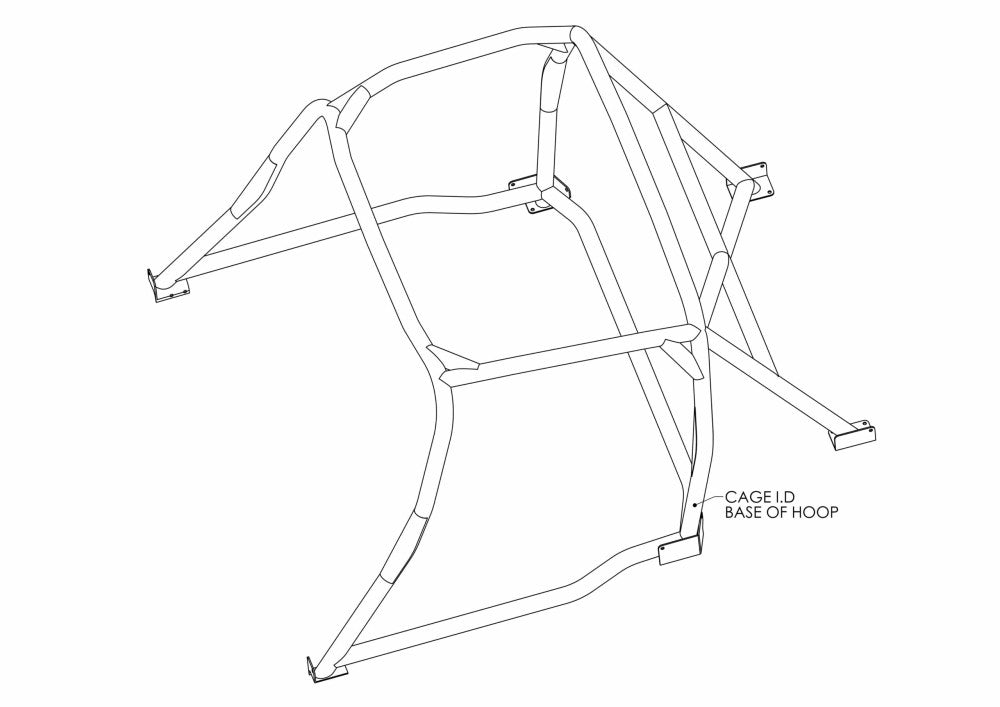 JAGUAR E-Type FHC T45 roll cage kit. FIA / MSUK Certificated to Appendix K