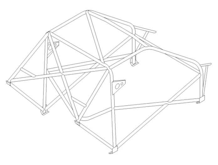 MINI GPA International T45 Überrollkäfigsatz. FIA-zertifiziert