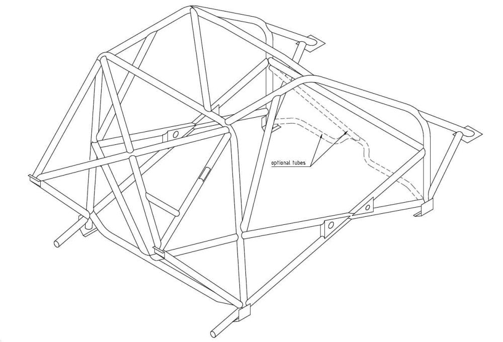 MINI Miglia / Seven International Multi Point T45 roll cage kit. Certifié FIA