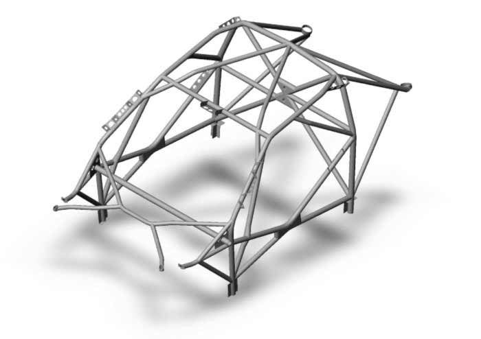 MITSUBISHI Lancer EVO X R4 International Multipoint T45 roll cage kit. FIA Certificated