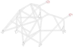 PEUGEOT 206 International Multipoint CDS roll cage kit. FIA Certificated