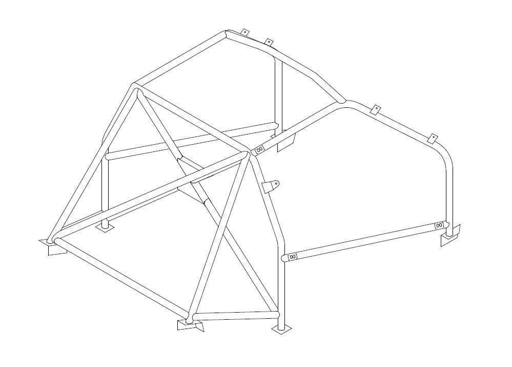 ROVER 25 Bolt-in CDS roll cage MS UK Compliant