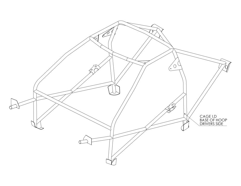 SUBARU Legacy Factory Style Historic T45 Überrollkäfig-Kit. MS UK konform zu Anhang K