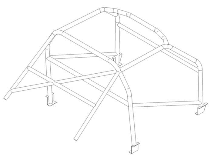 SUNBEAM Tiger Historic CDS roll cage kit. MS UK Compliant to Appendix K