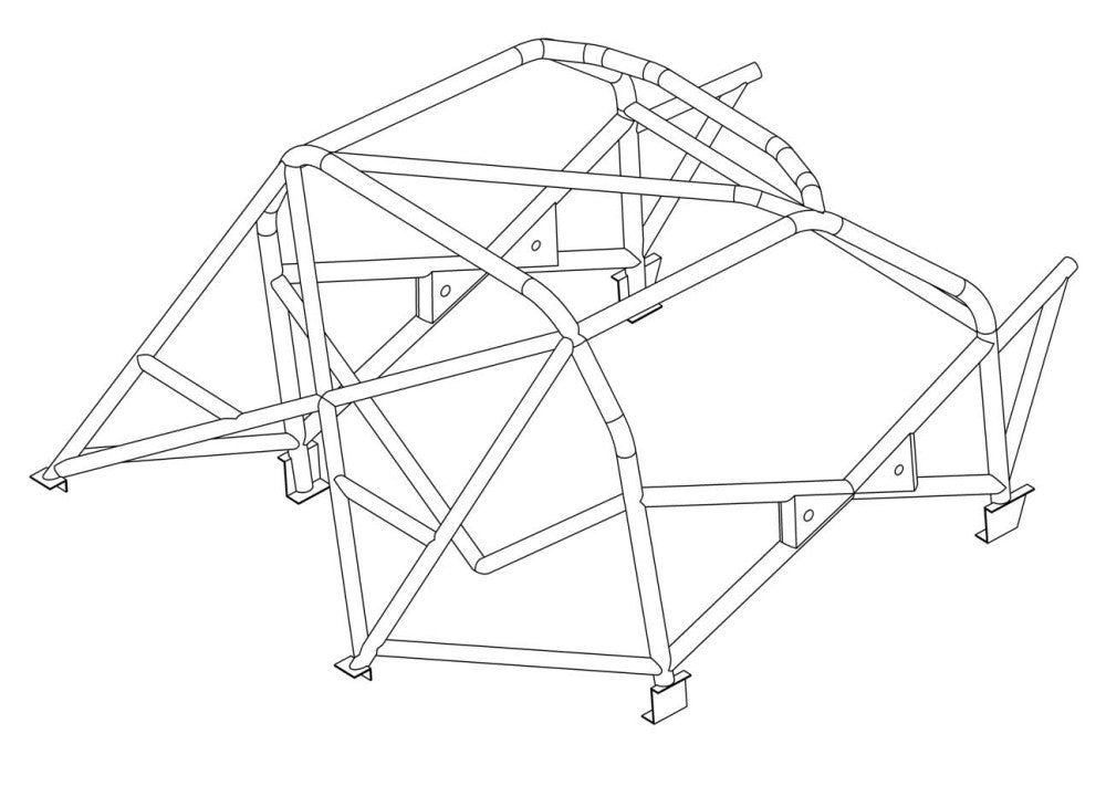 TOYOTA Starlet EP82 Multipoint T45 Überrollkäfigsatz
