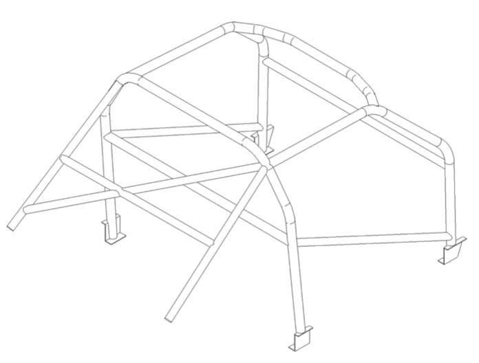 TRIUMPH TR6 Historic CDS roll cage kit. MS UK Compliant to Appendix K