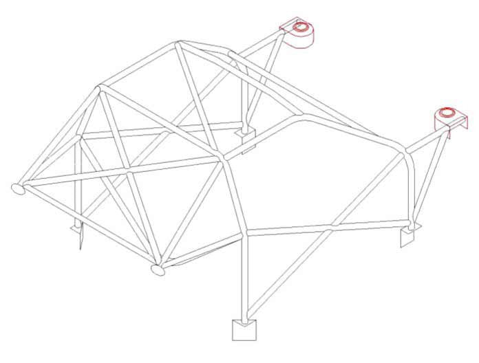 VAUXHALL Nova International Multipoint CDS roll cage kit. FIA Certificated