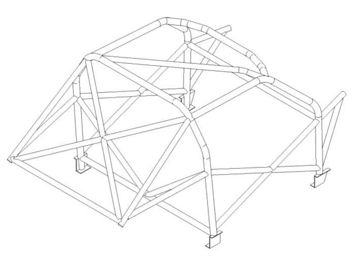 VOLKSWAGEN Golf Mk3 International Multipoint T45 Überrollkäfigsatz. FIA-zertifiziert
