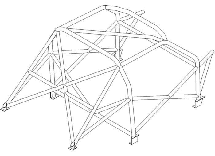 VOLKSWAGEN Golf Mk4 R32 Multipoint CDS Überrollkäfigsatz