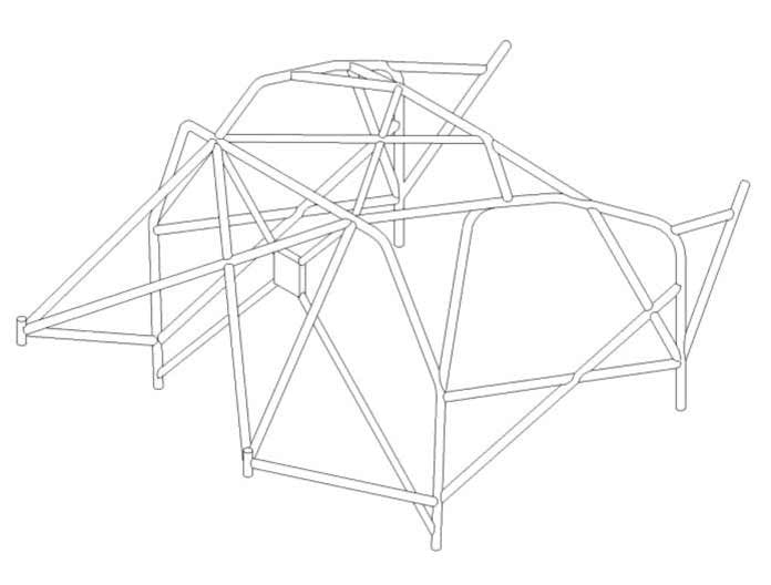 VOLKSWAGEN Golf Mk5 International Multipoint T45 Überrollkäfigsatz. FIA-zertifiziert